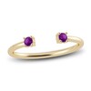 Thumbnail Image 1 of Juliette Maison Natural Amethyst Cuff Ring 10K Yellow Gold