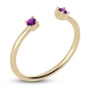 Thumbnail Image 2 of Juliette Maison Natural Amethyst Cuff Ring 10K Yellow Gold