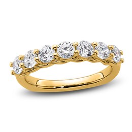 Hearts Desire Diamond Anniversary Ring 1-1/4 ct tw Round 18K Yellow Gold