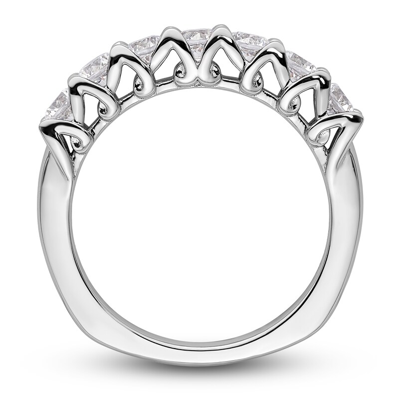 Main Image 2 of Diamond Anniversary Ring 1 ct tw Round 18K White Gold