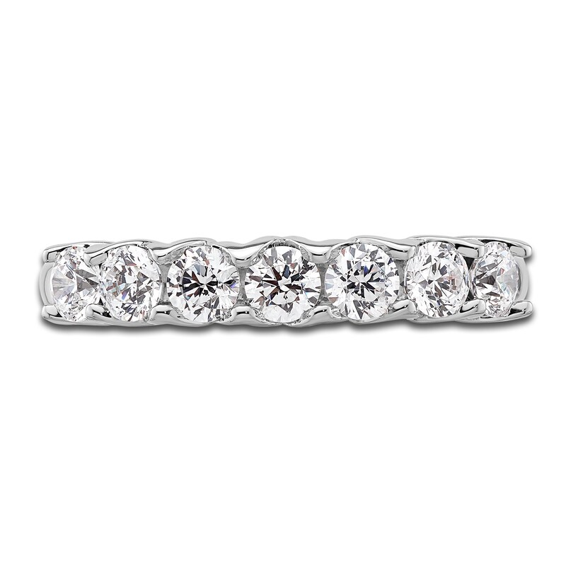 Main Image 3 of Diamond Anniversary Ring 1 ct tw Round 18K White Gold