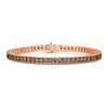 Le Vian Diamond Bracelet 3-5/8 ct tw Round 14K Strawberry Gold 7.25"