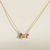 Thumbnail Image 3 of Juliette Maison Natural Multi-Gemstone Pendant Necklace 10K Yellow Gold 18"