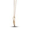Thumbnail Image 1 of Le Vian Wrapped In Chocolate Diamond Necklace 3/8 ct tw Round 14K Strawberry Gold 19"