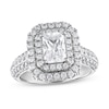 Thumbnail Image 0 of Vera Wang WISH Diamond Engagement Ring 2-1/4 ct tw Emerald-cut 14K White Gold