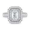 Thumbnail Image 2 of Vera Wang WISH Diamond Engagement Ring 2-1/4 ct tw Emerald-cut 14K White Gold