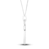 Thumbnail Image 2 of Diamond Cross Pendant Necklace 5/8 ct tw Round 14K White Gold 18"