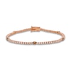 Thumbnail Image 1 of Le Vian Diamond Tennis Bracelet 1-1/2 ct tw Round 14K Strawberry Gold 7.25"