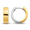 Thumbnail Image 1 of Hinged Hoop Earrings 14K Two-Tone Gold 11mm