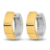 Thumbnail Image 2 of Hinged Hoop Earrings 14K Two-Tone Gold 11mm