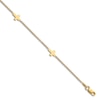 Thumbnail Image 0 of High-Polish Cross Anklet 14K Yellow Gold 9"