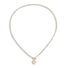 Thumbnail Image 3 of Triple Strand Heart Necklace 14K Yellow Gold 18"