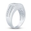 Thumbnail Image 2 of Men's Diamond Wedding Band 2 ct tw Square-cut/Round 14K White Gold