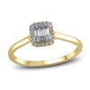 Thumbnail Image 0 of Diamond Engagement Ring 1/5 ct tw Round/Baguette 10K Yellow Gold