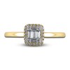 Thumbnail Image 2 of Diamond Engagement Ring 1/5 ct tw Round/Baguette 10K Yellow Gold