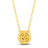 Thumbnail Image 2 of Diamond Pave Necklace 1/4 ct tw Round 14K Yellow Gold 18"