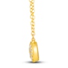Thumbnail Image 3 of Diamond Pave Necklace 1/4 ct tw Round 14K Yellow Gold 18"