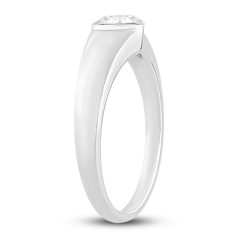 Main Image 2 of Diamond Solitaire Engagement Ring 1/2 ct tw Round 14K White Gold (I/SI2)