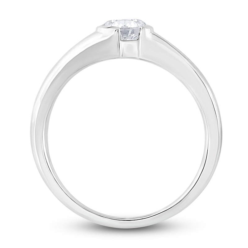 Main Image 3 of Diamond Solitaire Engagement Ring 1/2 ct tw Round 14K White Gold (I/SI2)