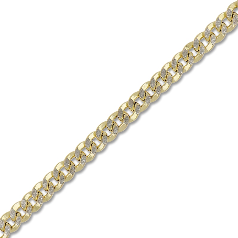 Solid Curb Chain 10K Yellow Gold 22