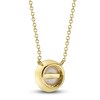 Thumbnail Image 3 of Shy Creation Freshwater Cultured Pearl Necklace 1/20 ct tw Diamonds 14K Yellow Gold 18" SC55023951