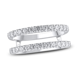 Lab-Grown Diamond Enhancer Ring 1 ct tw Round 14K White Gold