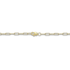 Thumbnail Image 3 of High-Polish Initial Bracelet Diamond Accents 14K Yellow Gold 7.25"