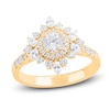 Thumbnail Image 1 of Round & Marquise-Cut Diamond Ring 1 ct tw 14K Yellow Gold