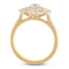 Thumbnail Image 2 of Round & Marquise-Cut Diamond Ring 1 ct tw 14K Yellow Gold
