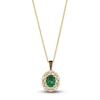 Thumbnail Image 1 of Le Vian Natural Emerald & Diamond Pendant Necklace 3/4 ct tw 18K Honey Gold