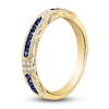 Thumbnail Image 2 of Kirk Kara Natural Blue Sapphire & Diamond Accent Wedding Band 14K Yellow Gold