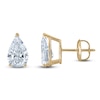 Thumbnail Image 1 of Pear-Shaped Lab-Grown Diamond Solitaire Stud Earrings 5 ct tw 14K Yellow Gold (F/SI2)