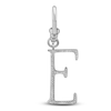 Thumbnail Image 1 of Charm'd by Lulu Frost Diamond Letter E Charm 1/10 ct tw Pavé Round 10K White Gold