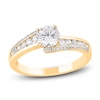 Thumbnail Image 0 of Round-Cut Diamond Bypass Engagement Ring 1 ct tw 14K Yellow Gold