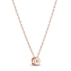 Thumbnail Image 3 of Certified Round-Cut Diamond Bezel-Set Solitaire Necklace 1/10 ct tw 14K Rose Gold 18" (I1/I)