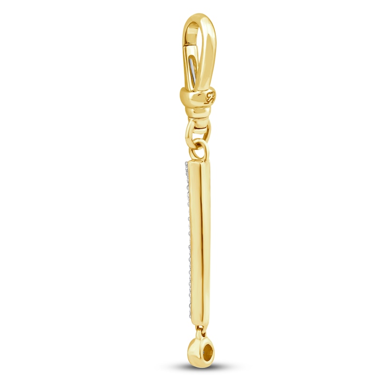 Main Image 3 of Charm'd by Lulu Frost Diamond Exclamation Point Charm 1/6 ct tw 10K Yellow Gold