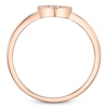 Thumbnail Image 3 of Shy Creation Diamond Heart Outline Ring 1/20 ct tw 14K Rose Gold SC22005660