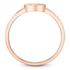 Thumbnail Image 4 of Shy Creation Diamond Heart Outline Ring 1/20 ct tw 14K Rose Gold SC22005660