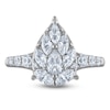 Thumbnail Image 3 of Brilliant Moments Pear, Marquise & Round-Cut Multi-Diamond Engagement Ring 1-1/4 ct tw 14K White Gold