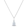 Thumbnail Image 3 of Pear-Shaped Lab-Grown Diamond Solitaire Wedding Day Gift Set 3 ct tw 14K White Gold (SI2/F)