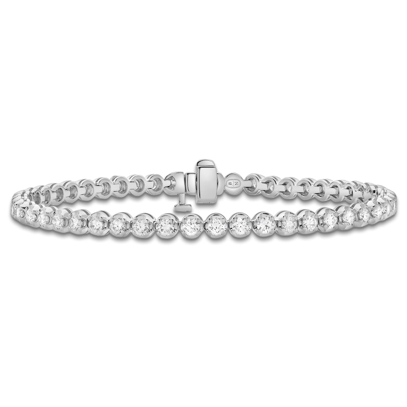 Main Image 1 of Blue Nile X Jared Diamond Tennis Bracelet 3 ct tw 14K White Gold 7"