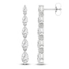 Thumbnail Image 1 of Pear-Shaped Lab-Grown Diamond Graduated Drop Earrings 2 ct tw 14K White Gold