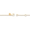 Thumbnail Image 2 of Italia D'Oro Satin-Finish Flower Station Bracelet 14K Yellow Gold 7.75"