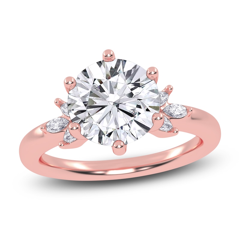 Main Image 1 of Round-Cut Created By Jared Studio Lab-Grown Diamond Engagement Ring 2-1/6 ct tw 14K Rose Gold