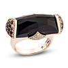 Thumbnail Image 1 of Natural Black Onyx, Garnet, Amethyst, Smoky Quartz & Diamond Cocktail Ring 1/4 ct tw 14K Rose Gold
