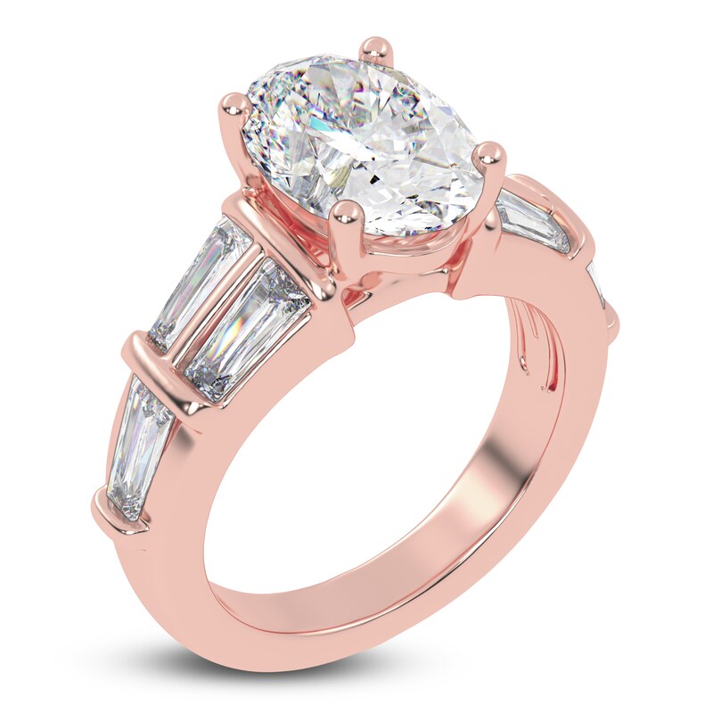 Main Image 2 of Oval-Cut Created By Jared Studio Lab-Grown Diamond Engagement Ring 4-1/2 ct tw 14K Rose Gold