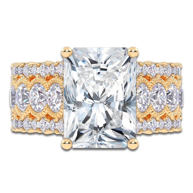 Main Image 3 of Radiant-Cut Created By Jared Studio Lab-Grown Diamond Engagement Ring 4-3/4 ct tw 14K Yellow Gold