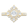 Thumbnail Image 3 of Pnina Tornai Round-Cut Diamond Halo Engagement Ring 1-1/8 ct tw 14K Yellow Gold