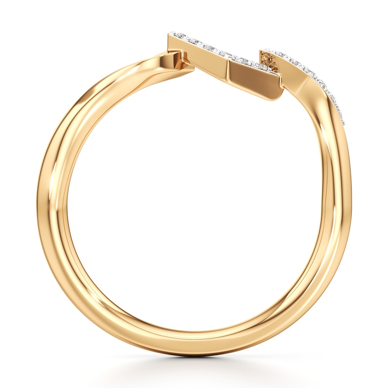 Main Image 2 of J'Lure Lab-Grown Diamond Wedding Band 1/15 ct tw 18K Yellow Gold