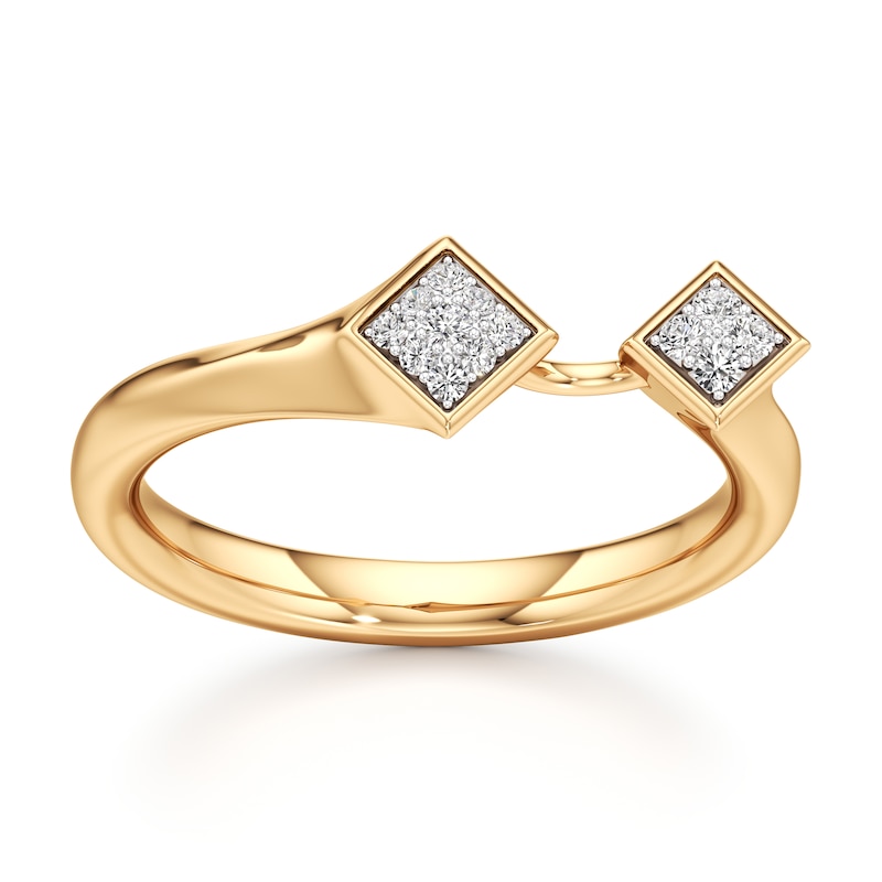 Main Image 1 of J'Lure Lab-Grown Diamond Wedding Band 1/10 ct tw 18K Yellow Gold